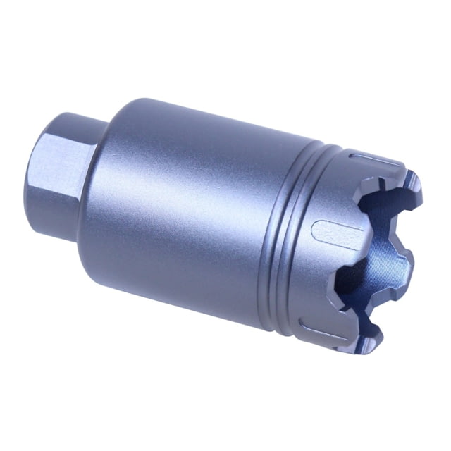 Guntec USA AR-15 Micro Trident Flash Can w/ Glass Breaker 5.56/.223/9mm 1/2x28 Anodized Grey - Guntec Usa