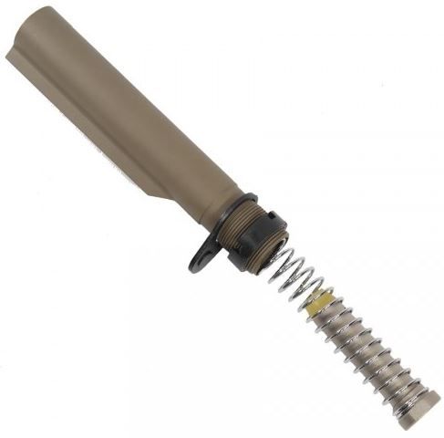 Guntec USA AR-15 Mil-Spec Buffer Tube Set 6-position CAR Buffer/Spring/End Plate/Castle Nut Flat Dark Earth - Guntec Usa