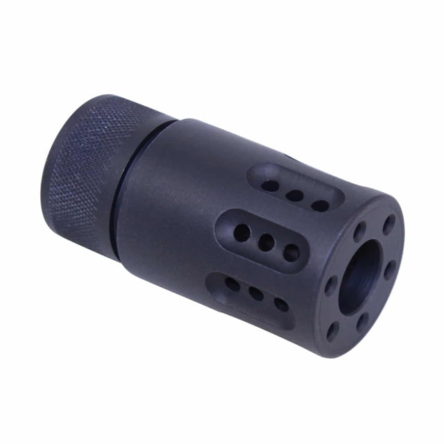 EDEMO Guntec USA AR-15 Mini Slip Over Barrel Shroud w/ Multi Port Muzzle Brake 5.56mm 1/2-28 Anodized Black  EDEMO3 - Guntec Usa