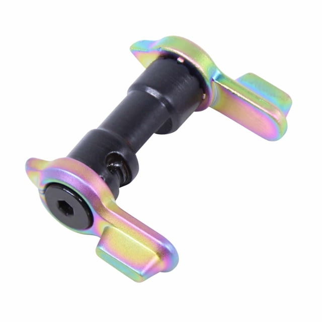 Guntec USA AR-15 Multi Degree Short Throw Ambi Safety Matte Rainbow Pvd Coated - Guntec Usa