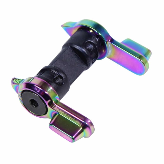 Guntec USA AR-15 Multi Degree Short Throw Ambidextrous Safety Rainbow Pvd - Guntec Usa