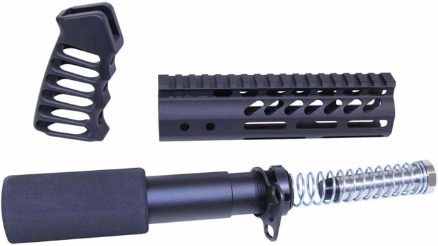 Guntec USA AR-15 Pistol Furniture Set Anodized Black - Guntec Usa