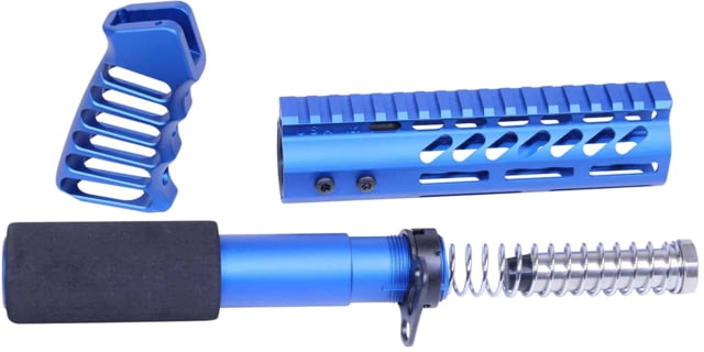 Guntec USA AR-15 Pistol Furniture Set Anodized Blue - Guntec Usa