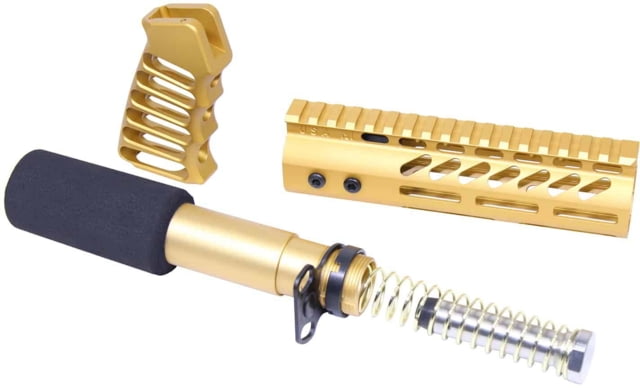 Guntec USA AR-15 Pistol Furniture Set Anodized Gold - Guntec Usa