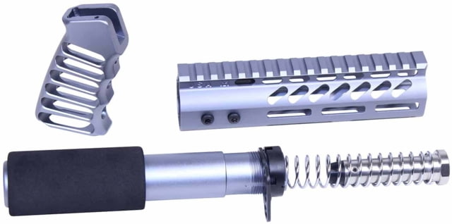 Guntec USA AR-15 Pistol Furniture Set Anodized Grey - Guntec Usa