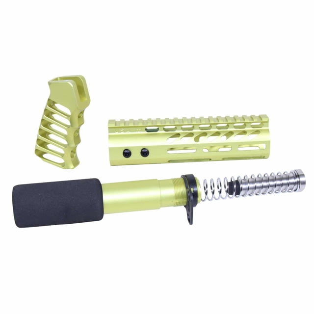 Guntec USA AR-15 Pistol Furniture Set Anodized Neon Yellow - Guntec Usa