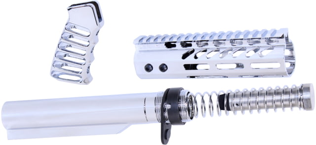Guntec USA AR-15 Pistol Furniture Set With Miltube Chrome - Guntec Usa