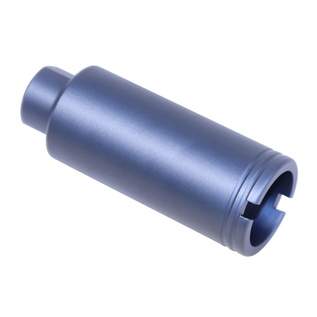 Guntec USA AR-15 Slim Line Cone Flash Can 5.56/.223/9mm 1/2x28 Anodized Grey - Guntec Usa