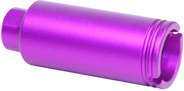 Guntec USA AR-15 Slim Line Cone Flash Can 5.56/.223/9mm 1/2x28 Anodized Purple - Guntec Usa