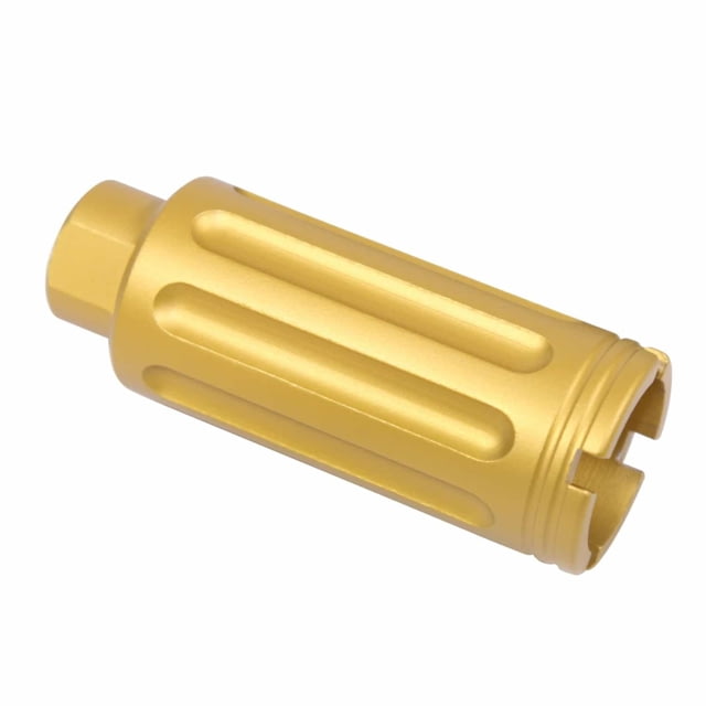 Guntec USA AR-15 Slim Line Cone Flash Can Gen 2 Anodized Gold - Guntec Usa