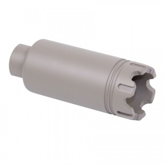 Guntec USA AR-15 Slim Line Trident Flash Can w/Glass Breaker 5.56/.223 1/2x28 TPI Flat Dark Earth - Guntec Usa