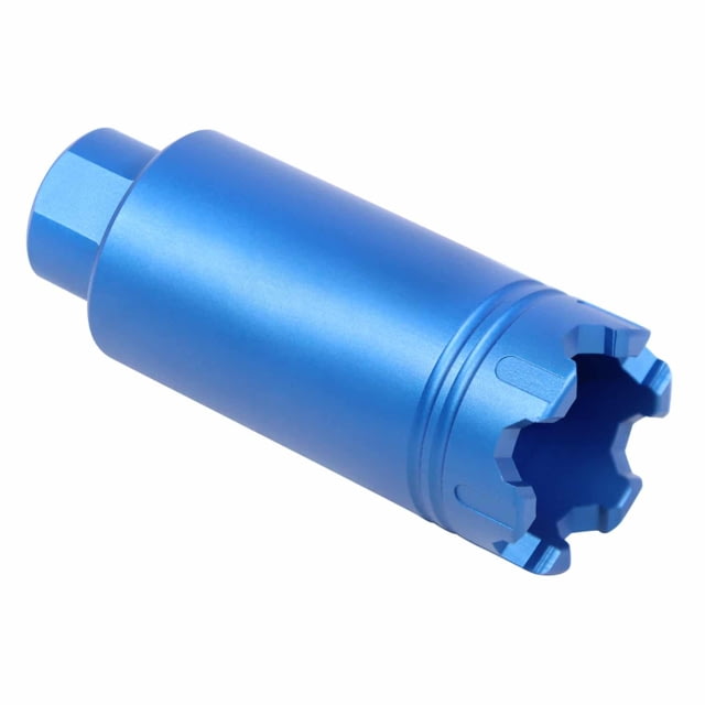 Guntec USA AR-15 Slim Line Trident Flash Can With Glass Breaker Anodized Blue - Guntec Usa