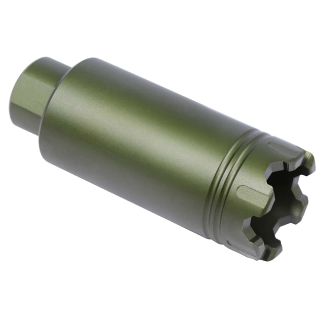 Guntec USA AR-15 Slim Line Trident Flash Can With Glass Breaker Anodized Green - Guntec Usa