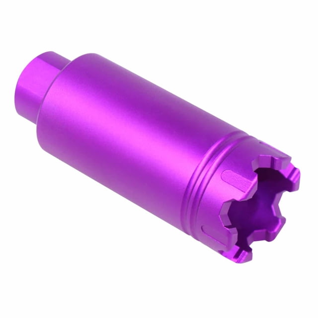 Guntec USA AR-15 Slim Line Trident Flash Can With Glass Breaker Anodized Purple - Guntec Usa