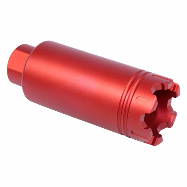 Guntec USA AR-15 Slim Line Trident Flash Can With Glass Breaker Anodized Red - Guntec Usa