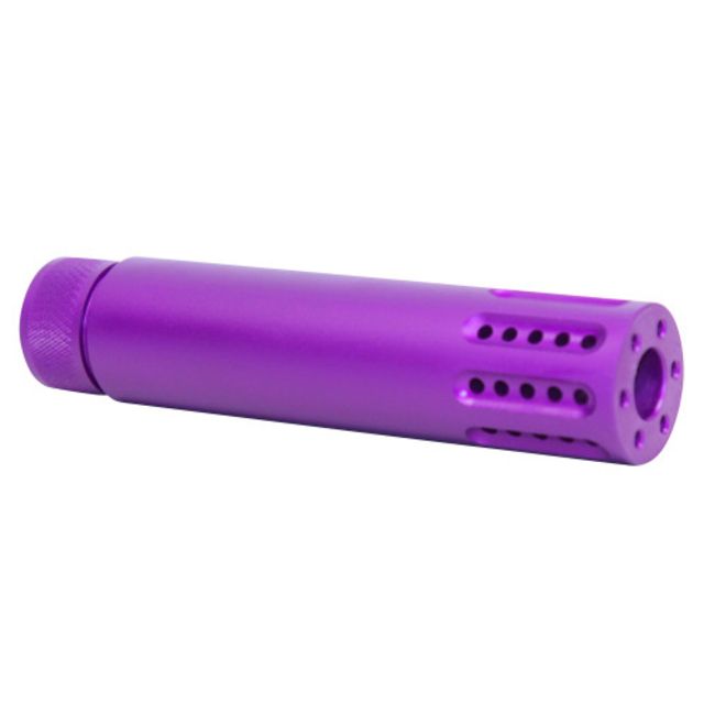 USED Guntec USA AR-15 Slip Over Barrel Shroud with Multi Port Muzzle Brake Anodized Purple  EDEMO3 Used Condition Like New - Guntec Usa