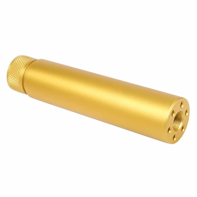Guntec USA AR-15 Slip Over Fake Suppressor .223 Cal 1/2 X 28 Thread Anodized Gold - Guntec Usa