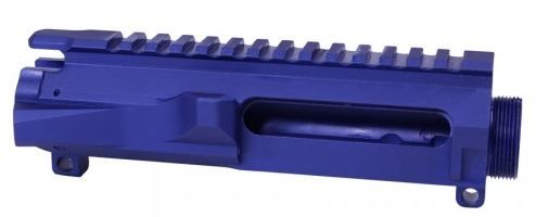 Guntec USA AR-15 Stripped Billet Upper Receiver Blue - Guntec Usa