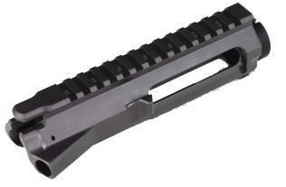 Guntec USA AR-15 Stripped Billet Upper Receiver MIL-A-8625 Type III Anodized Black - Guntec Usa