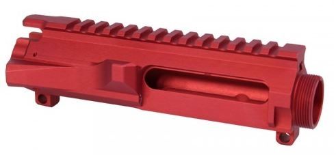 Guntec USA AR-15 Stripped Billet Upper Receiver Red - Guntec Usa