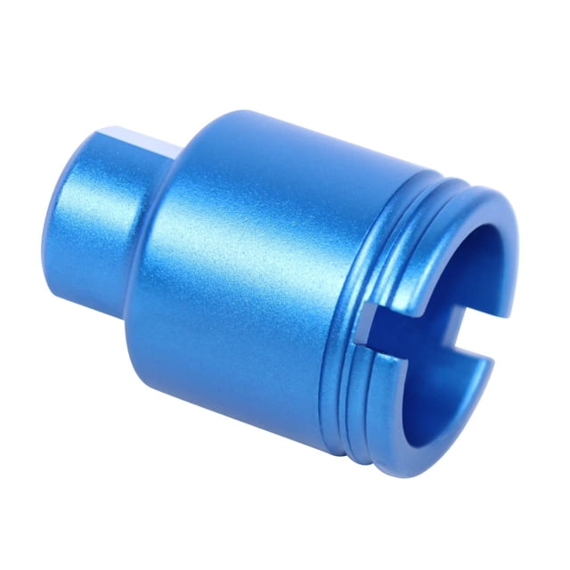 Guntec USA AR-15 Stubby Slim Compact Flash Can 5.56mm 1/2x28 Anodized Blue - Guntec Usa