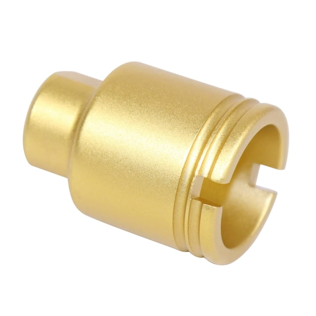 Guntec USA AR-15 Stubby Slim Compact Flash Can 5.56mm 1/2x28 Anodized Gold - Guntec Usa