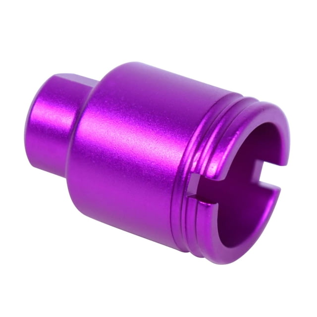 Guntec USA AR-15 Stubby Slim Compact Flash Can 5.56mm 1/2x28 Anodized Purple - Guntec Usa