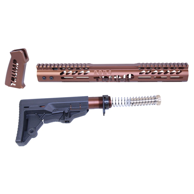 Guntec USA AR-15 ''Trump Series'' Limited Edition Furniture Set Anodized Bronze - Guntec Usa