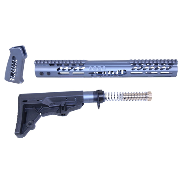 Guntec USA AR-15 ''Trump Series'' Limited Edition Furniture Set Anodized Grey - Guntec Usa