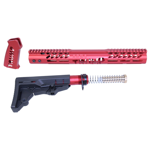 Guntec USA AR-15 ''Trump Series'' Limited Edition Furniture Set Anodized Red - Guntec Usa