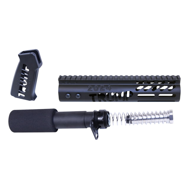 Guntec USA AR-15 Trump Series Limited Edition Pistol Furniture Set Anodized Black - Guntec USA