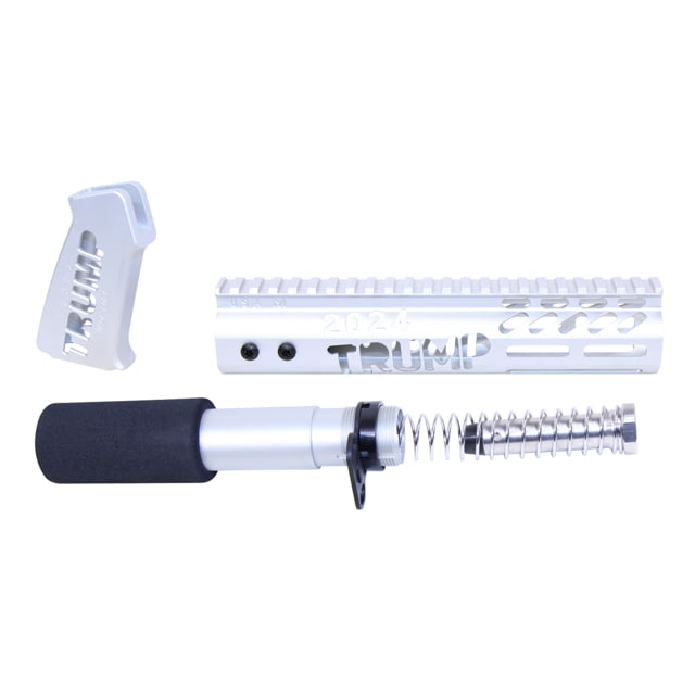 Guntec USA AR-15 Trump Series Limited Edition Pistol Furniture Set Anodized Clear - Guntec USA