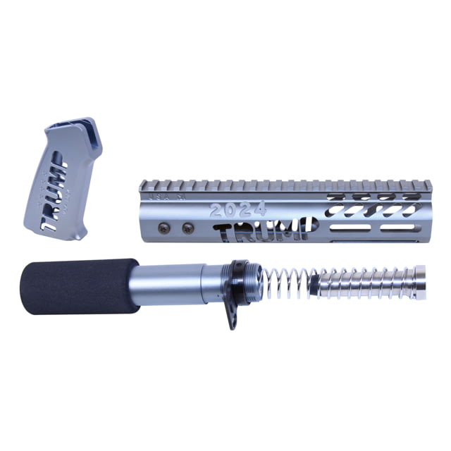 Guntec USA AR-15 Trump Series Limited Edition Pistol Furniture Set Anodized Grey - Guntec USA