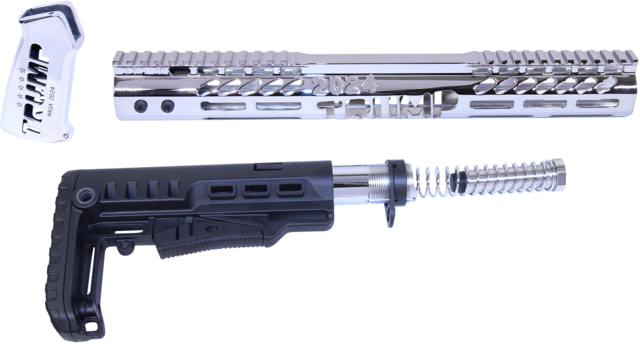 Guntec USA AR-15 Trump Series Premium Limited Edition Furniture Set Chrome - Guntec Usa