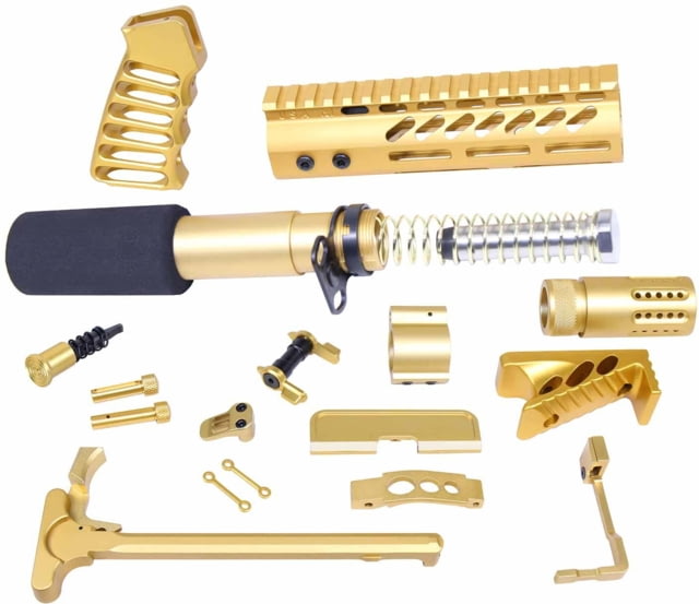 Guntec USA AR-15 Ultimate Pistol Kit Anodized Gold - Guntec Usa