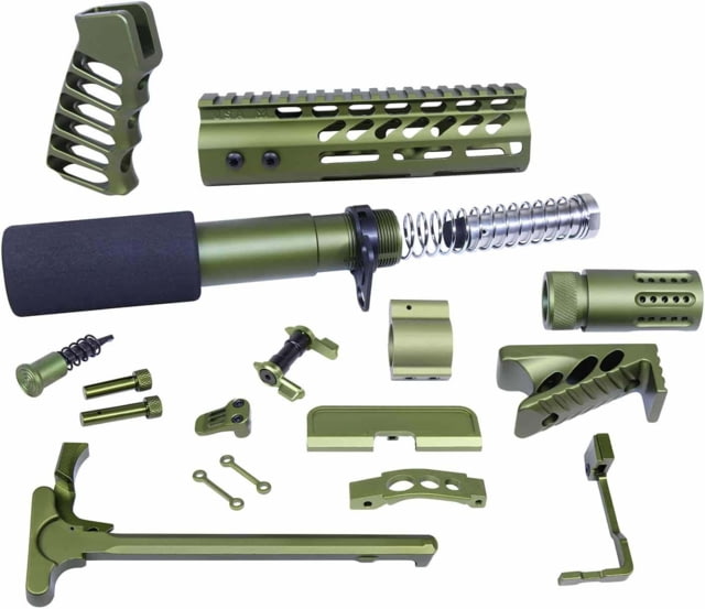 Guntec USA AR-15 Ultimate Pistol Kit Anodized Green - Guntec Usa