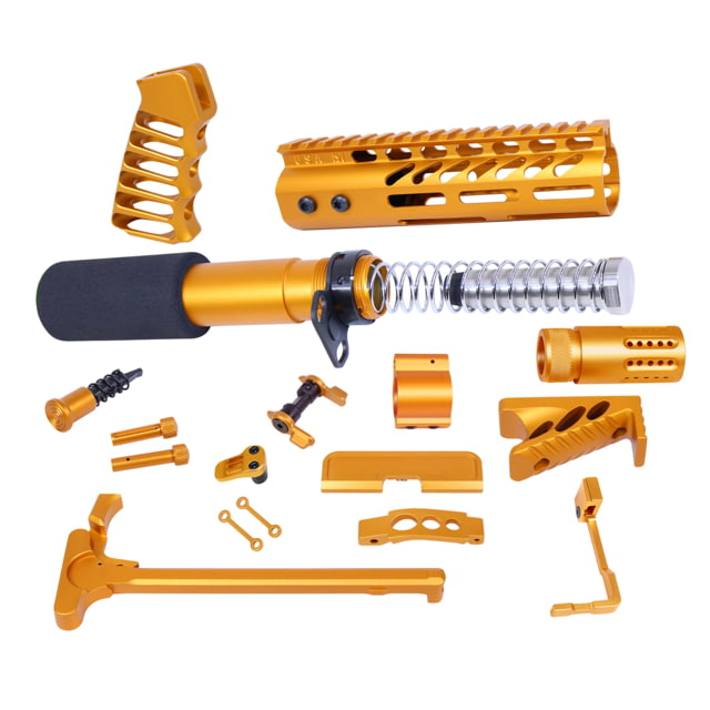 Guntec USA AR-15 Ultimate Pistol Kit Anodized Orange - Guntec USA