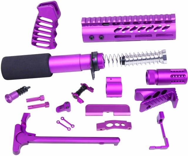 Guntec USA AR-15 Ultimate Pistol Kit Anodized Purple - Guntec Usa