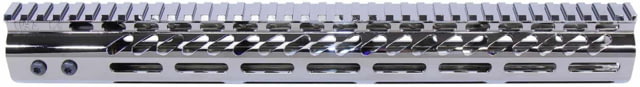 Guntec USA AR-15 Ultra Lightweight Thin M-LOK Free Floating Handguard w/ Monolithic Top Rail 15in Chrome Black - Guntec Usa