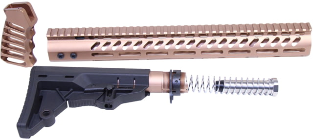 Guntec USA AR-15 Ultralight Series Complete Furniture Set Burnt Bronze - Guntec Usa