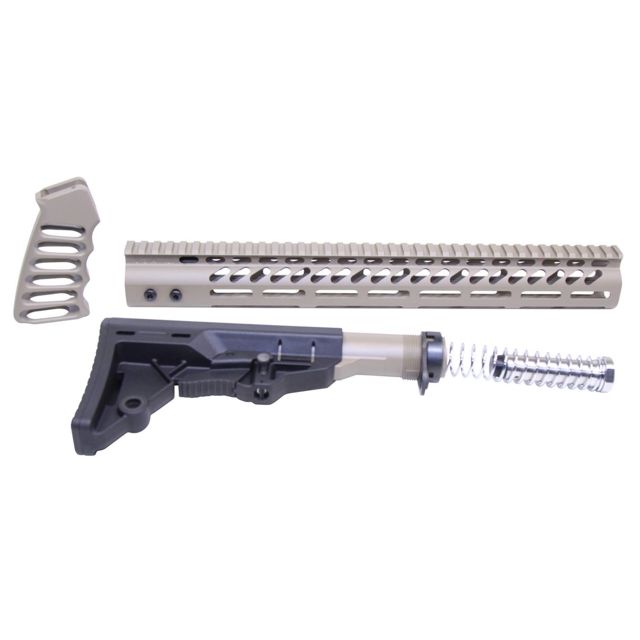 Guntec USA AR-15 Ultralight Series Complete Furniture Set Flat Dark Earth - Guntec Usa