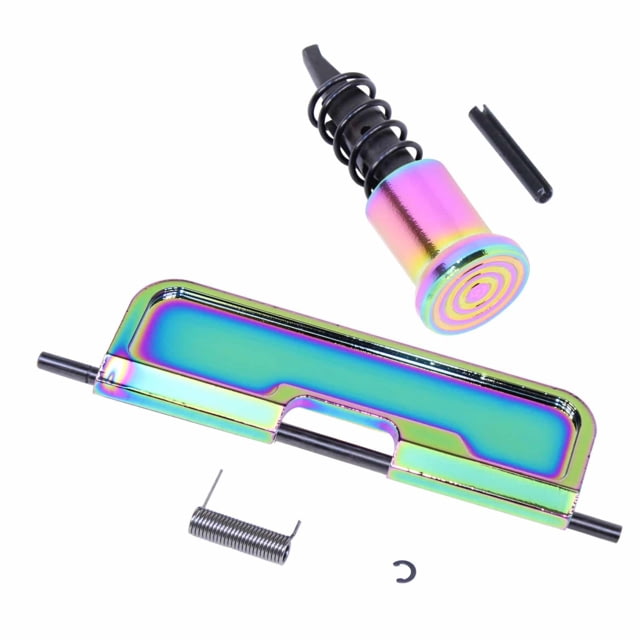 Guntec USA AR-15 Upper Completion Kit w/ Gen 3 Dust Cover Gloss Rainbow Pvd Coated - Guntec Usa