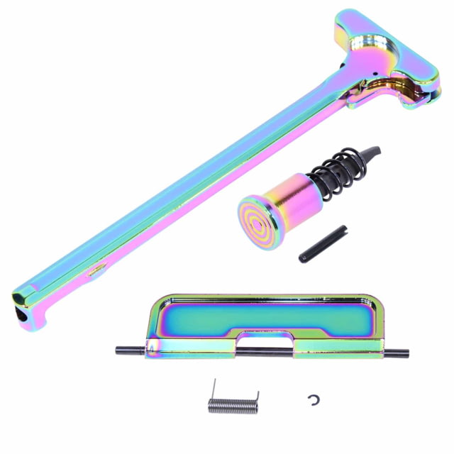 Guntec USA AR-15 Upper Receiver Assembly Kit Gloss Rainbow Pvd Coated - Guntec Usa