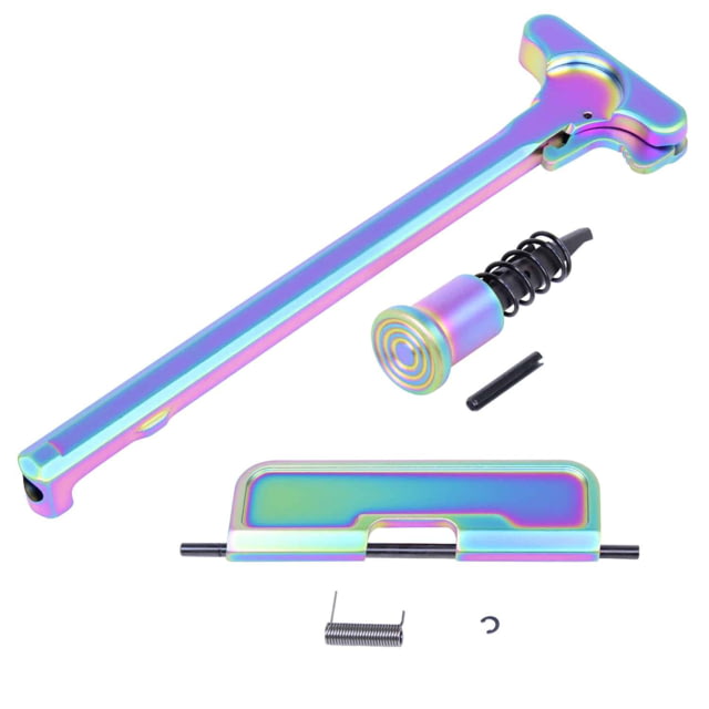 Guntec USA AR-15 Upper Receiver Assembly Kit Matte Rainbow Pvd Coated - Guntec Usa