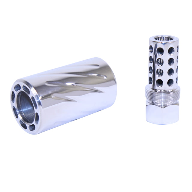 Guntec USA AR 300 Blackout Muzzle Compensator w/ QD Blast Shield High Polished Steel - Guntec Usa