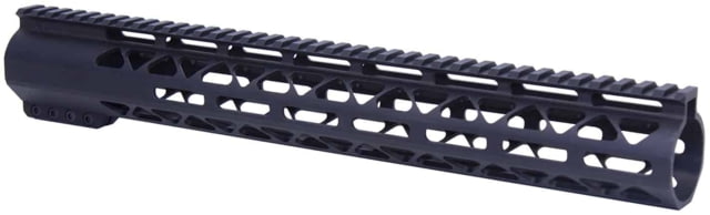 Guntec USA AR-308 15in Air-Lok Series M-LOK Compression Free Floating Handguard w/ Monolithic Top Rail Anodized Black - Guntec Usa