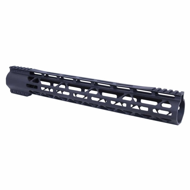 Guntec USA AR-308 Air-Lok Series M-LOK Compression Free Floating Handguard w/ Monolithic Top Rail Gen 2 Anodized Black - Guntec USA