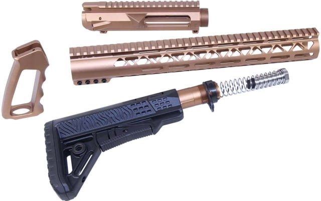 Guntec USA AR .308 AIR-LOK Series Complete Furniture Set W/Matching Upper Receiver Bronze - Guntec Usa