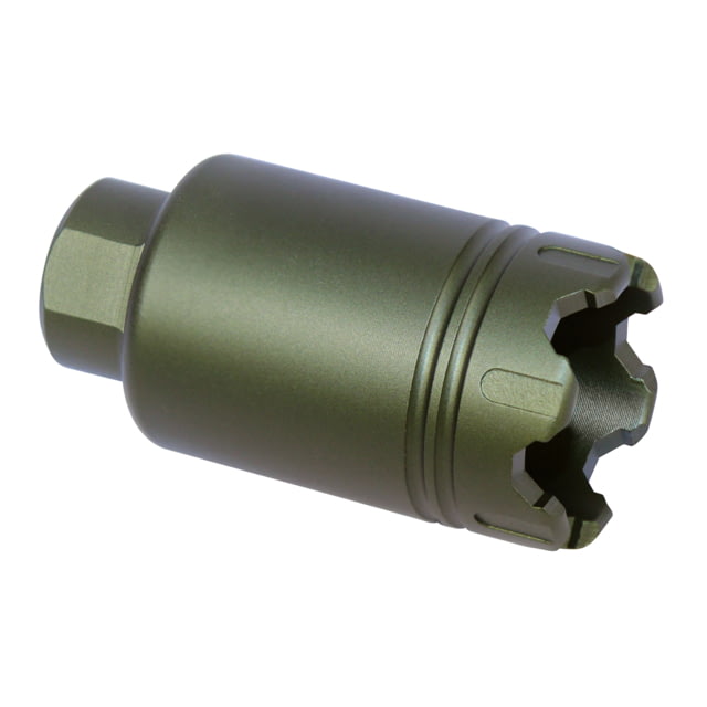 Guntec USA AR .308 Cal Micro Trident Flash Can With Glass Breaker Anodized Green - Guntec USA