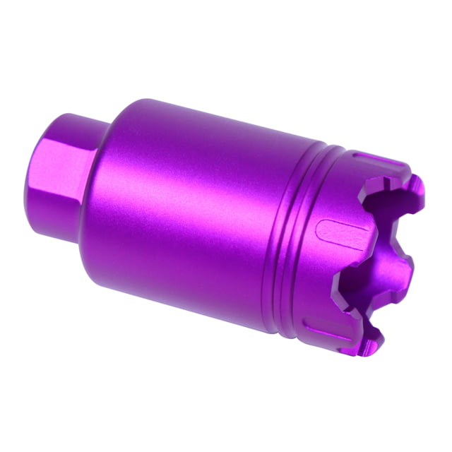 Guntec USA AR .308 Cal Micro Trident Flash Can With Glass Breaker Anodized Purple - Guntec Usa